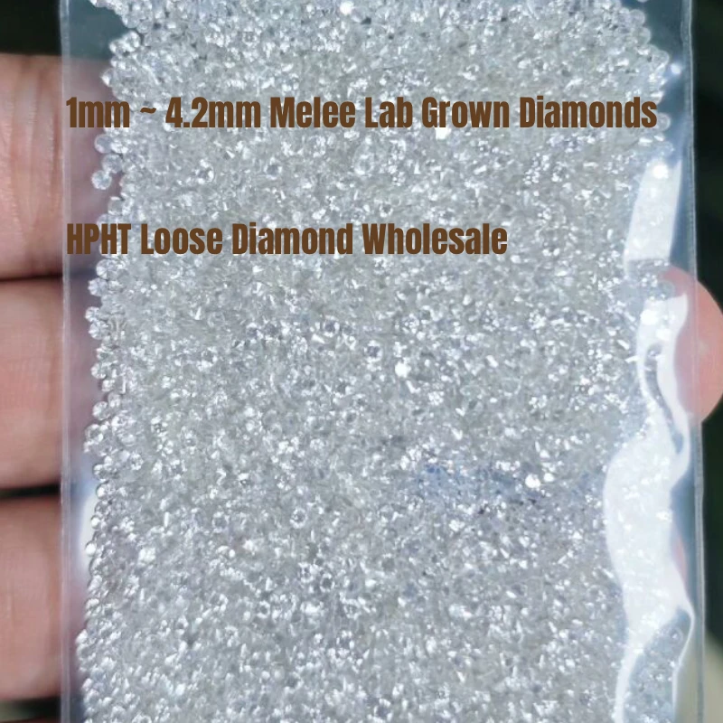 USA Custom Jewelry 1.2mm-1.8mm Melee Lab Grown Diamonds White DEF